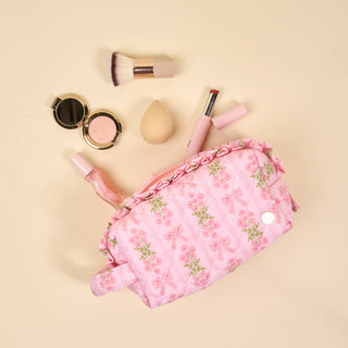The Darling Effect Essentials Quilted Cosmetic Pouch – Oh So Fancy Pink