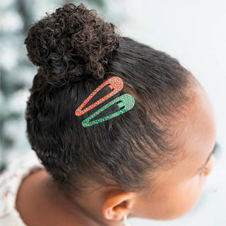 Teleties Holiday Confetti Hair Clips (6 ct)