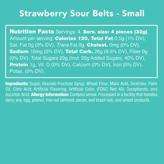 Candy Club Strawberry Sour Belts