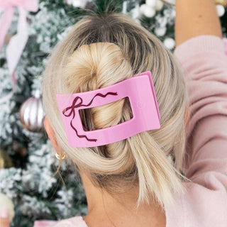Teleties Just Add a Bow Large Flat Rectangle Hair Clip