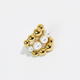 Treasure Jewels Pearl Dots Cocktail Ring