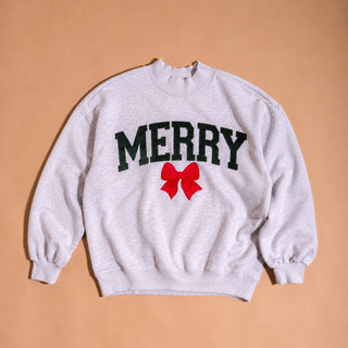 The Darling Effect Merry Bow Mockneck Sweatshirt