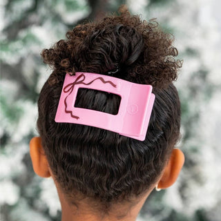 Teleties Just Add a Bow Small Flat Rectangle Hair Clip