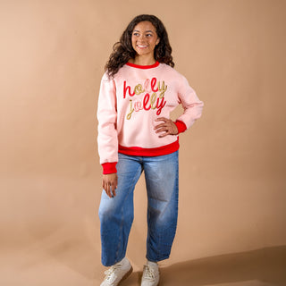 The Darling Effect Holly Jolly Signature Crew Neck Sweatshirt