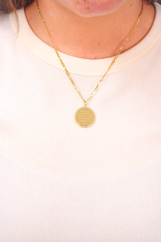 Treasure Jewels Isaiah 43:2 Gold Necklace