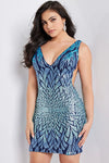 Jovani 22351 - Blue Size 10