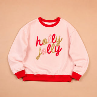 The Darling Effect Holly Jolly Signature Crew Neck Sweatshirt