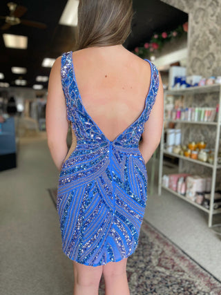 ASHLEYlauren 4893 - Periwinkle Size 6