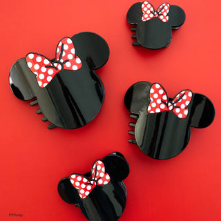 Teleties x Disney: Minnie Mouse Shaped | Large | Flat Hair Clip