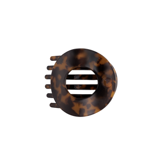 Teleties Tortoise Medium Flat Circle Hair Clip
