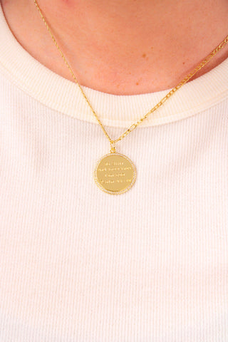 Treasure Jewels Psalm 46:10 Gold Necklace