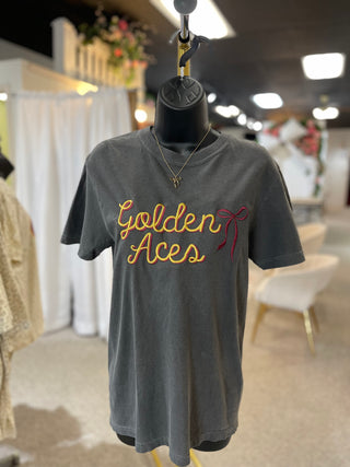 Golden Aces Bow Tee
