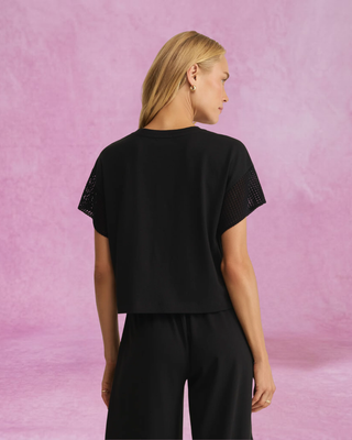 Z Supply Banyan Crochet Top - Black