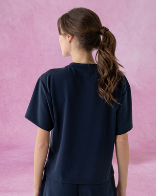 Slate Navy Boxy Tee