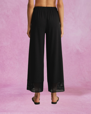 Z Supply Banyan Crochet Pant - Black