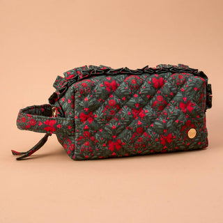 The Darling Effect Essentials Quilted Cosmetic Pouch - A Merry Moment