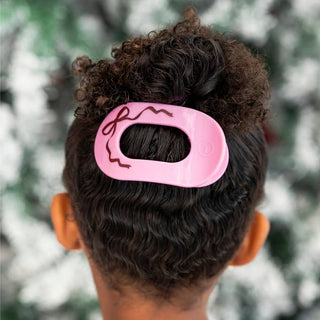 Teleties Just Add a Bow Small Flat Round Hair Clip