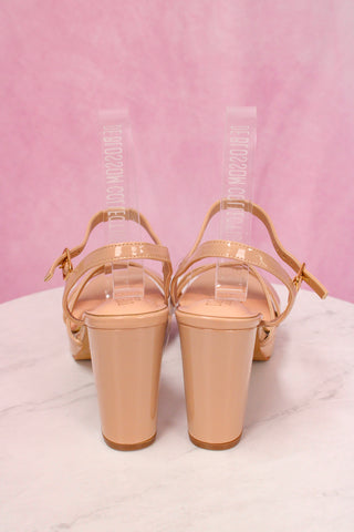 De Blossom Amara Nude Patent Heel