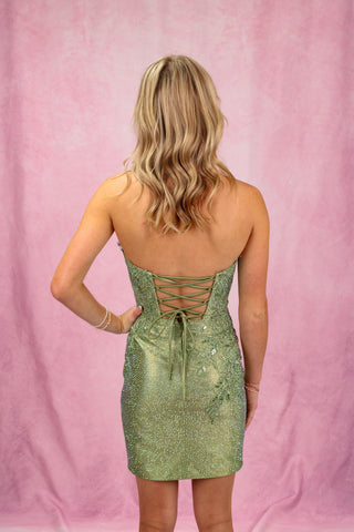 Sherri Hill 58137 - Sage Size 000
