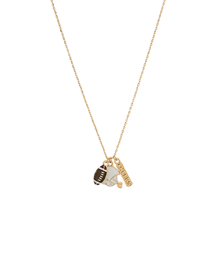 16" Enamel Helmet/Football/Cheers Charm Necklace
