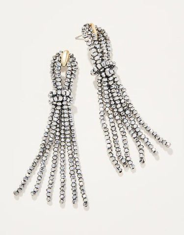 Spartina 449 Twisted Tassel Earrings - Silver