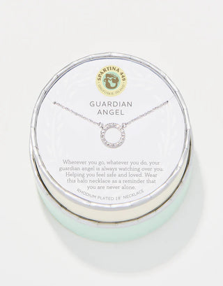 Spartina 449 Sea La Vie Necklace - Guardian Angel/Halo - Silver