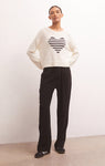 Z Supply Sienna Heart Sweater - Sandstone