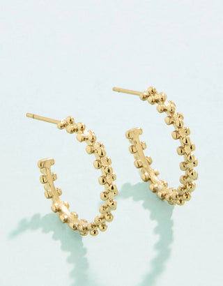Spartina 449 Splash Collection Telfair Hoop Earrings (20mm) Gold