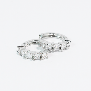 Treasure Jewels Sparkle Huggies - Silver