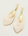 Spartina 449 Leather Petal Earrings - Gold
