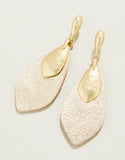 Spartina 449 Leather Petal Earrings - Gold