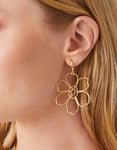 Spartina 449 Granny Flower Earrings Gold
