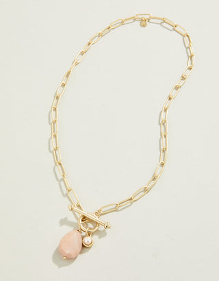 Spartina Suzy Toggle Necklace 18" Blush