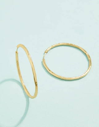 Spartina 449 Splash Collection Moonglade Hoop Earrings - 40mm (Gold)