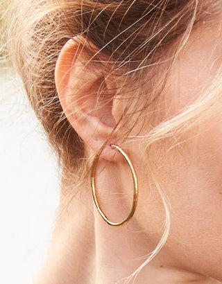 Spartina 449 Splash Collection Moonglade Hoop Earrings - 40mm (Gold)