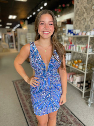 ASHLEYlauren 4893 - Periwinkle Size 6