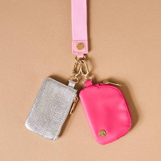 The Darling Effect Dynamic Duo Pouch Luxe Wristlet - Kiss & Tell
