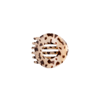 Teleties Blonde Tortoise Small Flat Circle Hair Clip