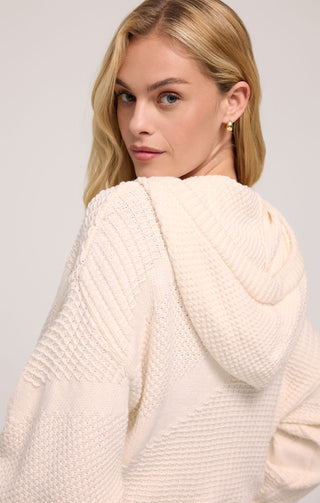 Z Supply Cota Hoodie Sweater - Sea Salt