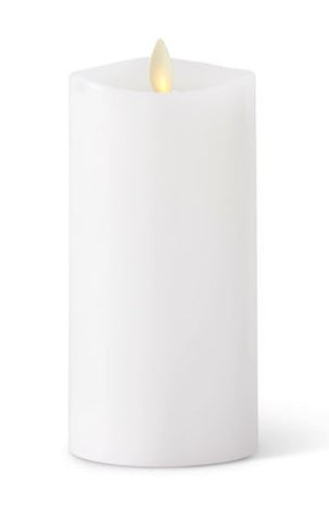 Luminara 3" x 6.5" White Wax Indoor Pillar Flameless Candle