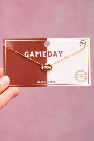 Football Pendant Necklace