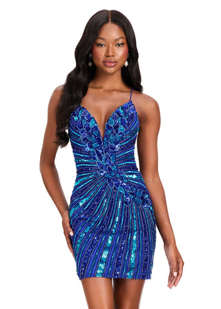 ASHLEYlauren 40090 - Turquoise/Royal Size 00