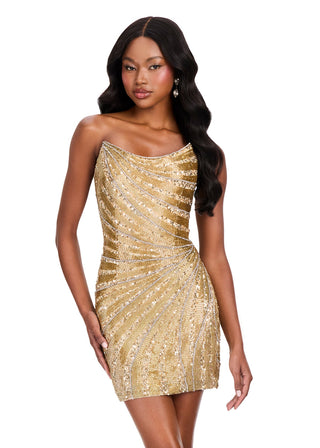 ASHLEYlauren 40094 - Gold Size 4
