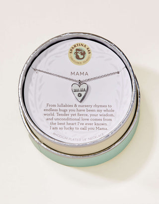 Spartina 449 Sea La Vie Mama/Heart 18" Necklace - Silver