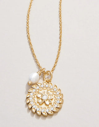 Spartina 449 Parkwood Necklace 18" White Opal
