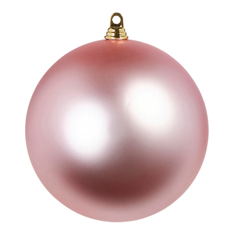 10" Matte Light Pink Ball Ornament