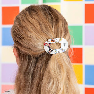 Teleties x Disney Flat Round Hair Clip | Tiny | Mickey and Friends