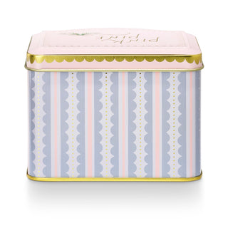 Illume Pink Pine Printed Tin Candle