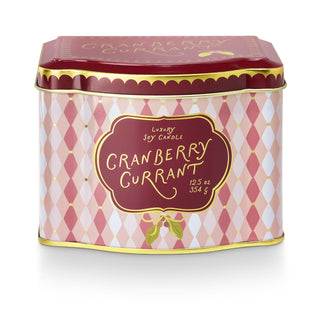 Illume Cranberry Currant Printed Tin Candle