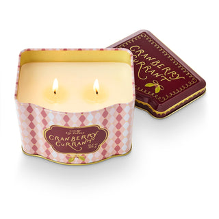 Illume Cranberry Currant Printed Tin Candle